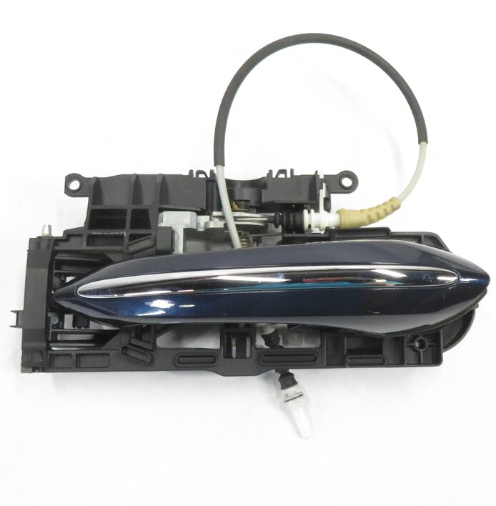 Thumbnail 4: 2011-2016 BMW 528i 535i 550i M5 (F10) RIGHT REAR DOOR HANDLE w/ LIGHT (BLUE A89)