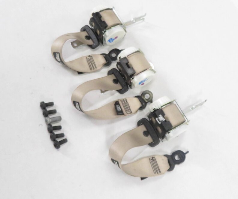 2011 BMW ACTIVE HYBRID 7 (F04) REAR - SEATBELT RETRACTOR SET-3 (OYSTER)