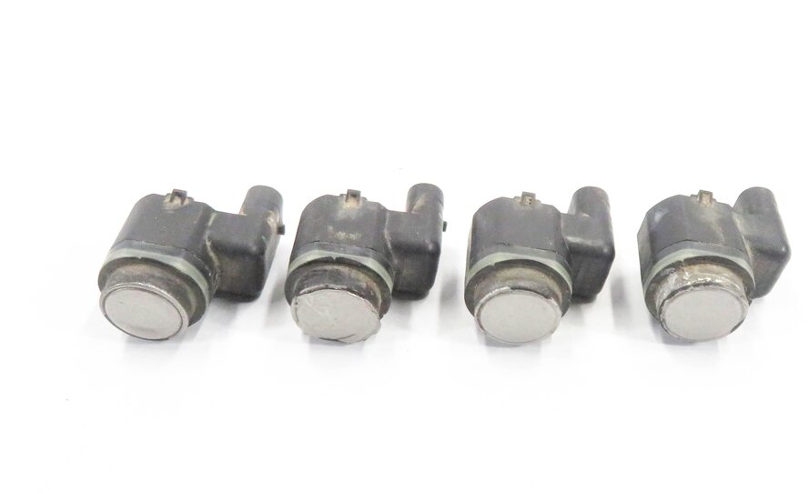 2011 BMW ACTIVE HYBRID 7 (F04) REAR PDC PARK DISTANCE SENSOR SET-4 (SILVER A72)
