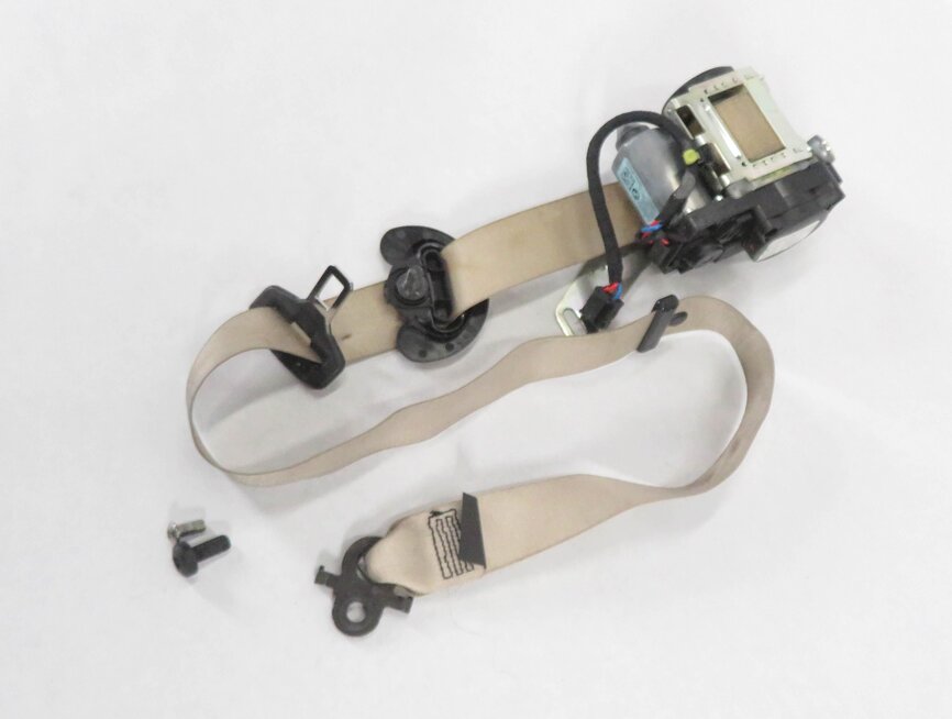 09-12 BMW 740i 750i 760i B7 (F01) RIGHT PASSENGER SEATBELT RETRACTOR (OYSTER)