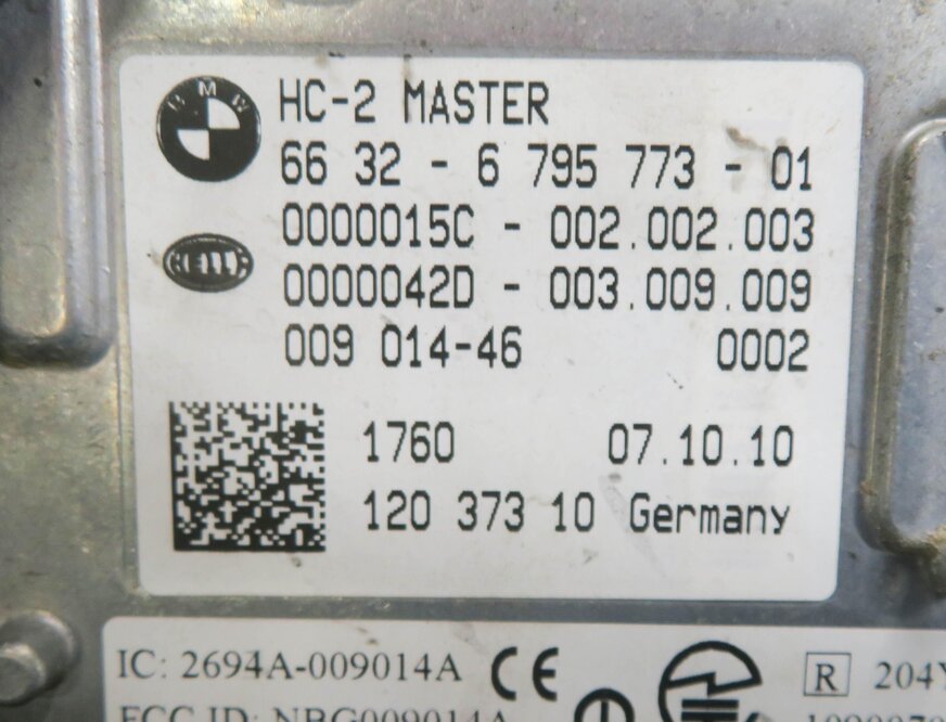 Thumbnail 8: 2011 BMW ACTIVE HYBRID 7 (F04) RIGHT REAR LANE CHANGE DEPARTURE MODULE (MASTER)