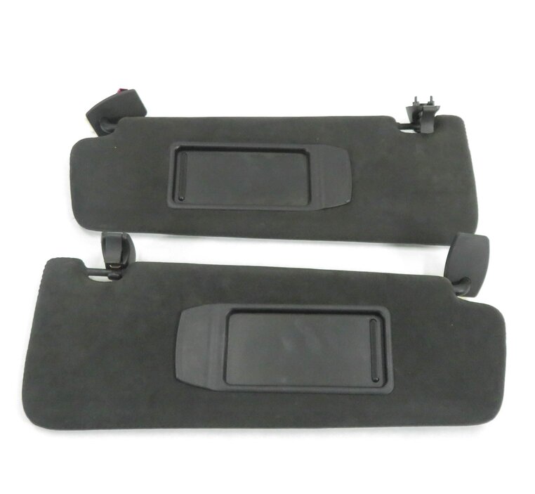 Thumbnail 3: 2009-2015 BMW 740i 750i 760i B7 (F01) LEFT & RIGHT SUN VISOR SET (BLACK SUEDE)