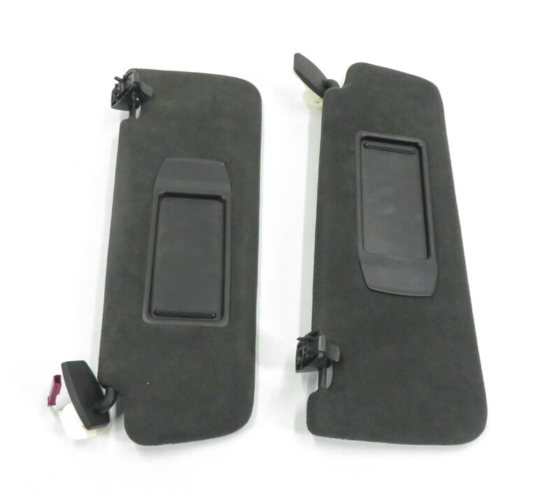 Thumbnail 4: 2009-2015 BMW 740i 750i 760i B7 (F01) LEFT & RIGHT SUN VISOR SET (BLACK SUEDE)