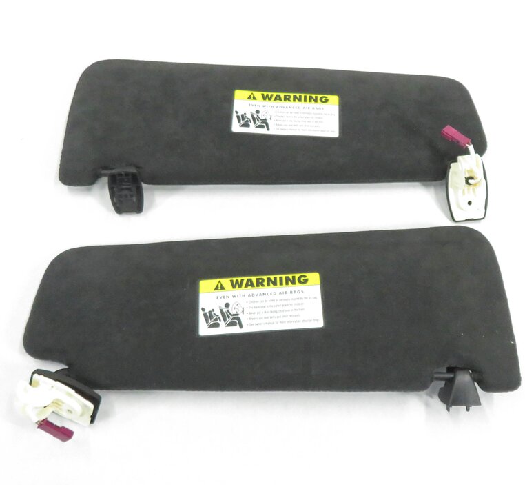Thumbnail 6: 2009-2015 BMW 740i 750i 760i B7 (F01) LEFT & RIGHT SUN VISOR SET (BLACK SUEDE)