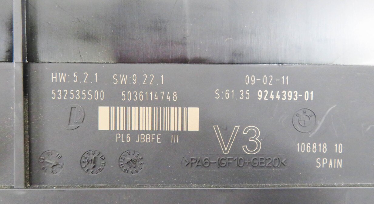 Thumbnail 7: 2010-2011 BMW 528i 535i 550i 535iGT 550iGT (F07 F10) MAIN BODY CONTROL MODULE