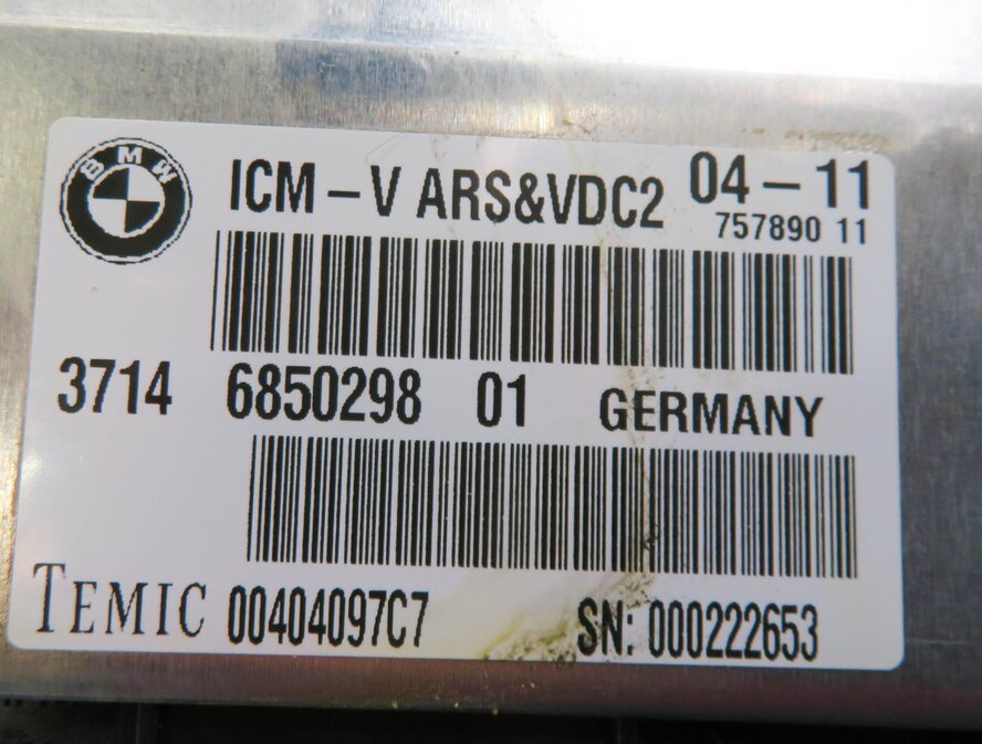 Thumbnail 6: 2011 BMW 535i (F10) VDC SUSPENSION CONTROL MODULE ICM-V ARS&VDC2