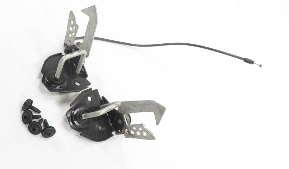 2011 BMW 535i (F10) FRONT LEFT & RIGHT UPPER HOOD LOCK SAFETY LATCH SET-2
