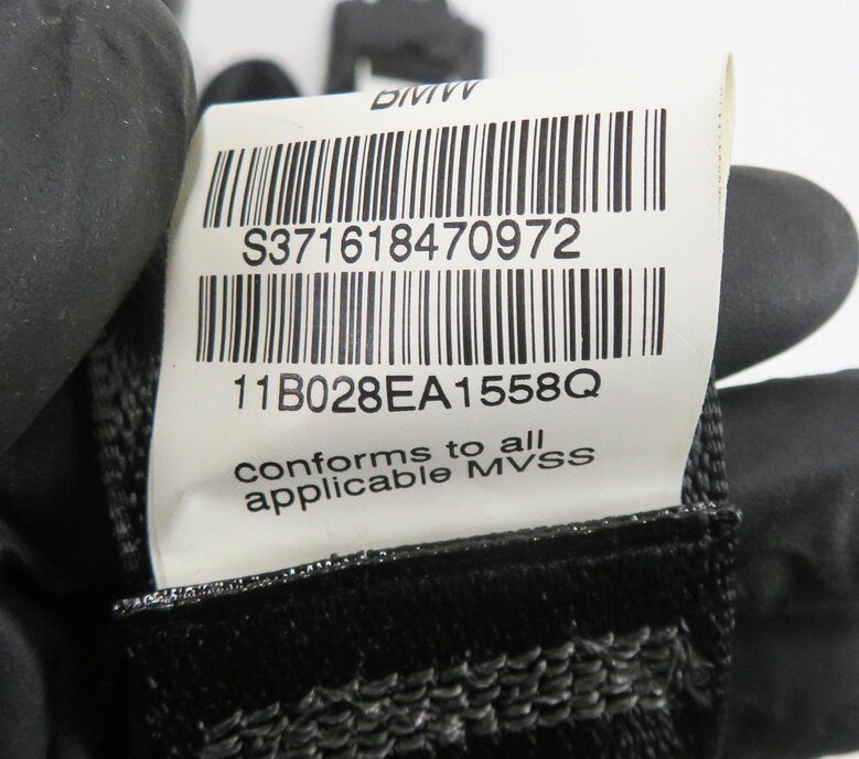 Thumbnail 3: 2011 BMW X5 (E70) REAR 2nd SECOND ROW - LEFT & RIGHT SEATBELT RETRACTOR (BLACK)