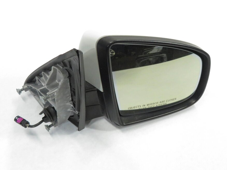 2010-2013 BMW X5 (E70) RIGHT P-FOLD MEM AUTODIM CAMERA HEATED DOOR MIRROR WHITE