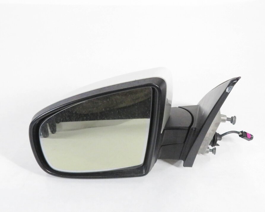 Thumbnail 2: 2010-2013 BMW X5 (E70) LEFT P-FOLD MEM AUTODIM CAMERA HEATED DOOR MIRROR (WHITE)