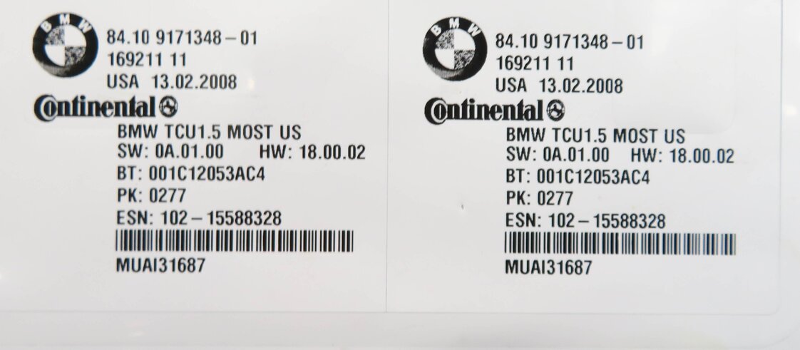 Thumbnail 7: 2008 BMW 335i (E90) BLUETOOTH COMMUNICATION TELEMATICS CONTROL MODULE