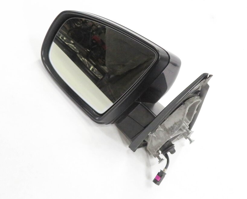 2010-2013 BMW X5 (E70) LEFT P-FOLD MEM AUTODIM CAMERA HEATED DOOR MIRROR (BLACK)