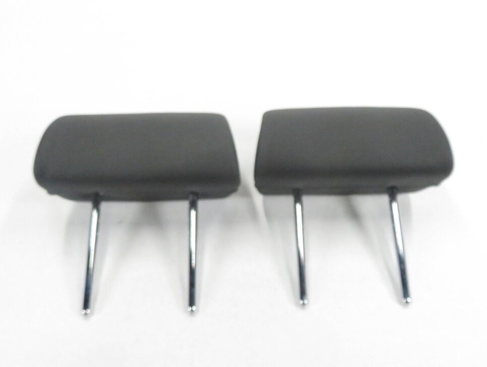 Thumbnail 2: 2011 BMW X5 (E70) REAR LEFT & RIGHT 2nd SECOND ROW HEADREST SET (BLACK LEATHER)
