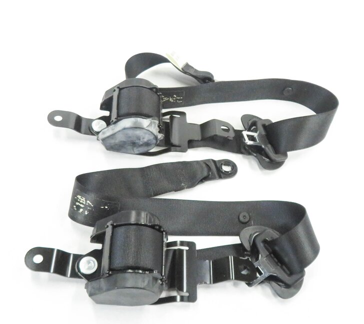 Thumbnail 3: 11 BMW X5 (E70) LEFT & RIGHT REAR 2nd SECOND ROW SEATBELT RETRACTOR SET (BLACK)