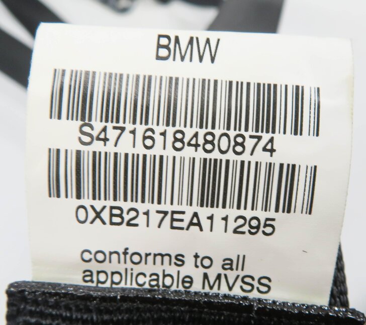 Thumbnail 5: 11 BMW X5 (E70) LEFT & RIGHT REAR 2nd SECOND ROW SEATBELT RETRACTOR SET (BLACK)