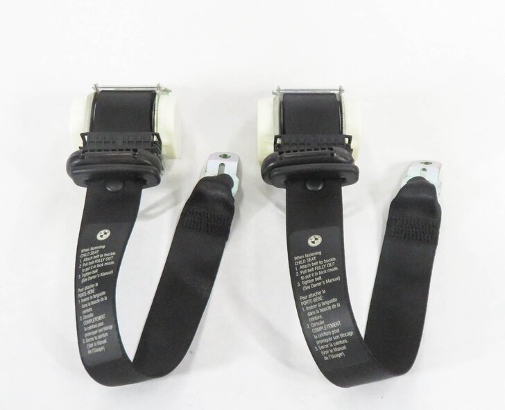 Thumbnail 2: 2007 BMW M6 (E63) ///M - REAR SEATBELT BUCKLE RETRACTOR SET-2 (BLACK)