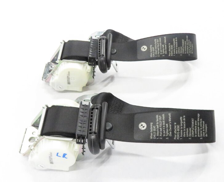 Thumbnail 4: 2007 BMW M6 (E63) ///M - REAR SEATBELT BUCKLE RETRACTOR SET-2 (BLACK)