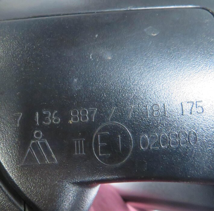 Thumbnail 8: 10-13 BMW X5 (E70) RIGHT P-FOLD MEM AUTODIM CAMERA HEATED DOOR MIRROR (BLACK)