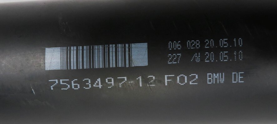 Thumbnail 6: 10-12 BMW 750Li (F01) X-DRIVE AWD LWB - REAR DRIVE SHAFT DRIVE LINE PROP SHAFT