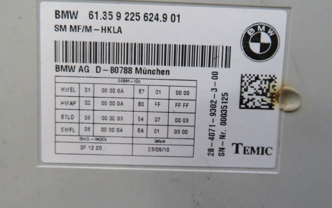 Thumbnail 6: 10-17 BMW 528i 535i 550i 650i 740i 750i 760i F10 F01 COMFORT MEMORY SEAT MODULE