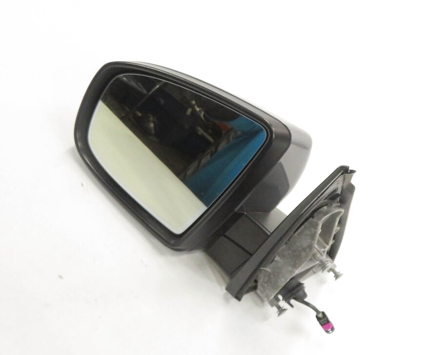 2010-2013 BMW X5 (E70) LEFT P-FOLD MEM AUTODIM CAMERA HEATED DOOR MIRROR (GRAY)