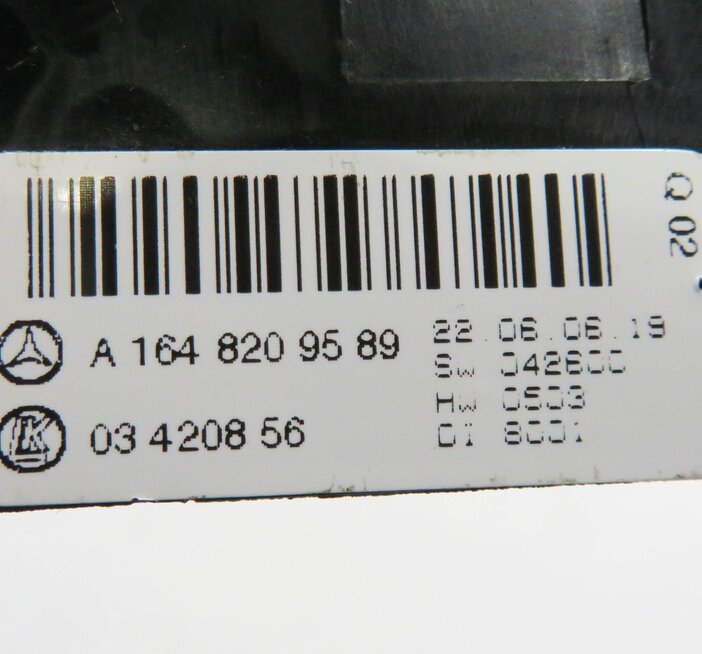 Thumbnail 5: 2007 MERCEDES ML350 (W164) REAR HEATER A/C TEMPERATURE CLIMATE CONTROL PANEL