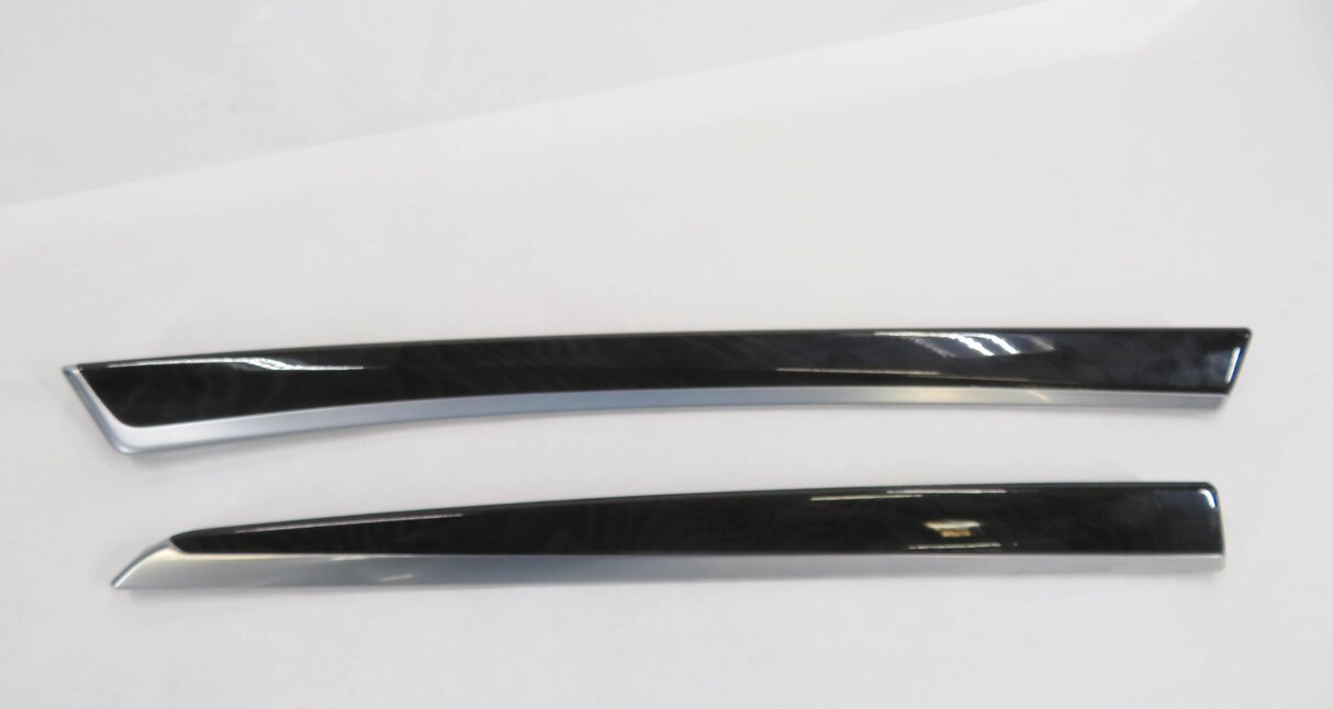Thumbnail 3: 2012 BMW 528i (F10) DASH DOOR CONSOLE (FINE ASH GRAIN) WOOD TRIM SET-7