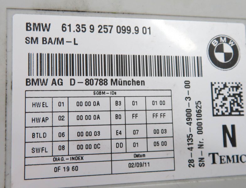 Thumbnail 6: 12-19 BMW 328i 335i 535i 550i 750i M5 M6 X3 X4 - RIGHT FRONT SEAT CONTROL MODULE