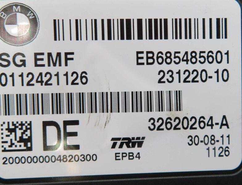 Thumbnail 6: 11-19 BMW 528i 535i 550i 640i 650i M5 M6 X3 X4 - PARKING BRAKE CONTROL MODULE
