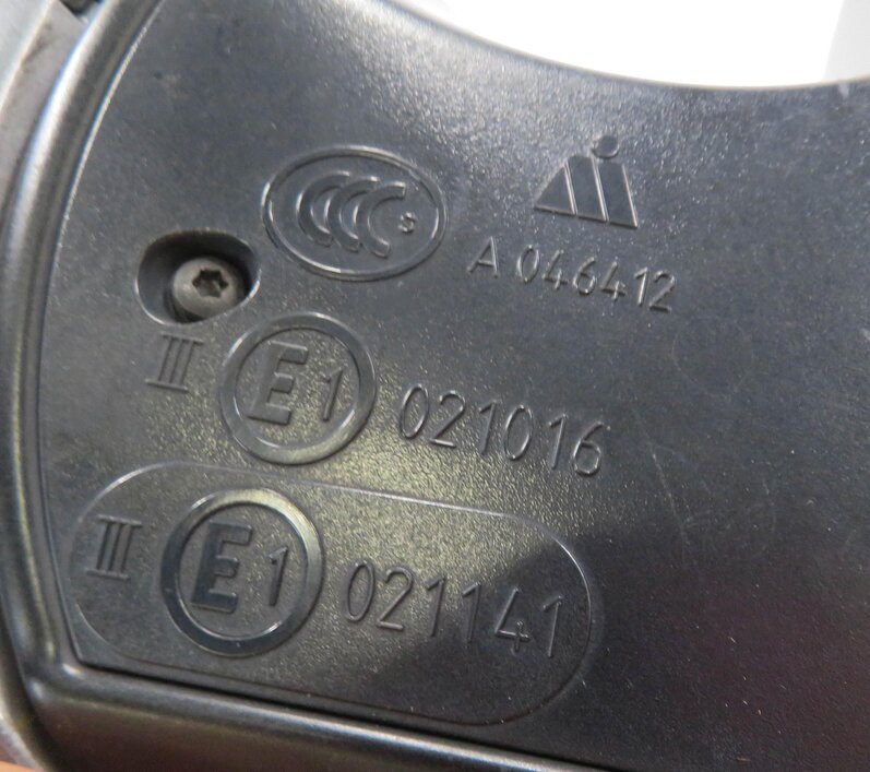Thumbnail 5: 11-12 BMW 528i 535i 550i (F10) LEFT P-FOLD AUTODIM MEMORY DOOR MIRROR (GRAY A52)