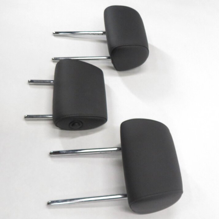 Thumbnail 3: 2012 BMW 528i (F10) REAR - LEFT / CENTER / RIGHT (BLACK LEATHER) HEADREST SET-3