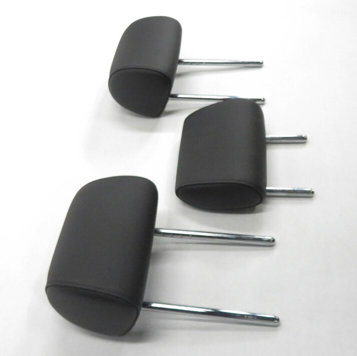 Thumbnail 4: 2012 BMW 528i (F10) REAR - LEFT / CENTER / RIGHT (BLACK LEATHER) HEADREST SET-3