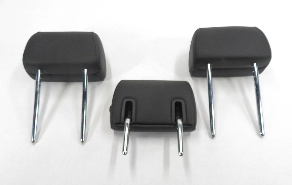 Thumbnail 5: 2012 BMW 528i (F10) REAR - LEFT / CENTER / RIGHT (BLACK LEATHER) HEADREST SET-3