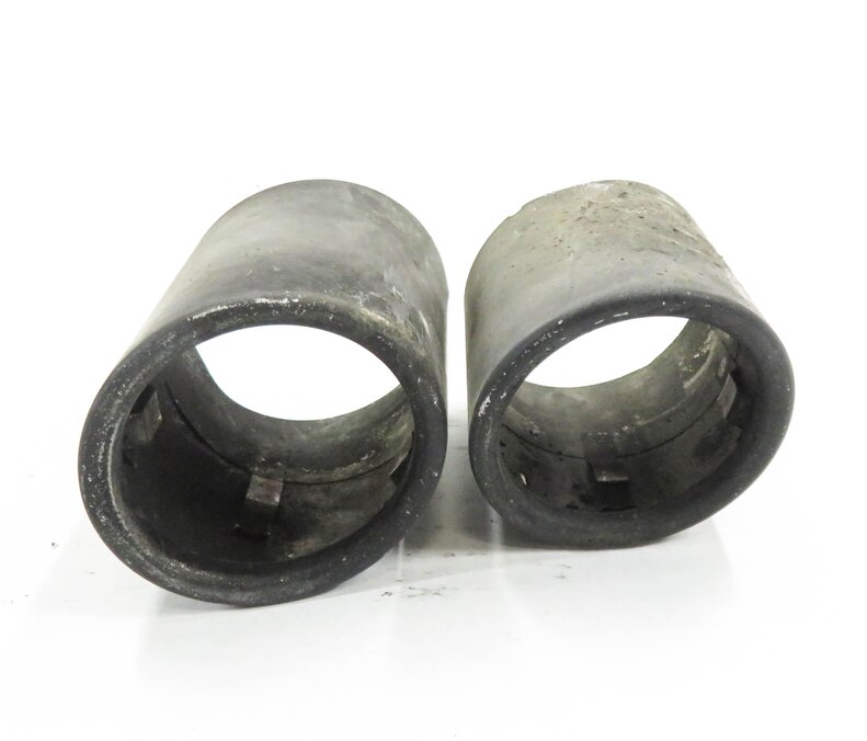 Thumbnail 2: 2012-2016 BMW ACTIVE HYBRID 5 (F10) EXHAUST TIP MUFFLER PIPE TRIM SET-2