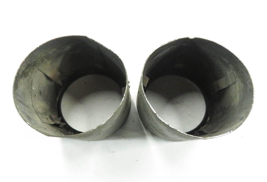 Thumbnail 6: 2012-2016 BMW ACTIVE HYBRID 5 (F10) EXHAUST TIP MUFFLER PIPE TRIM SET-2
