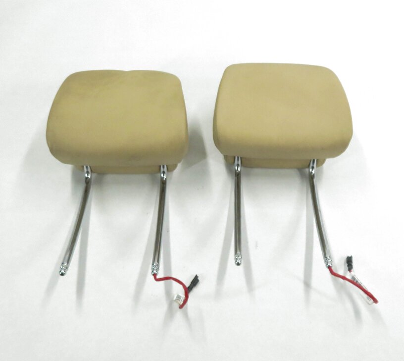Thumbnail 2: 2013 BMW 535i (F10) FRONT LEFT & RIGHT (VENETO BEIGE LEATHER) HEADREST SET-2