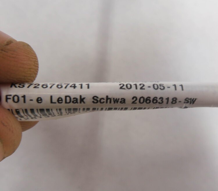 Thumbnail 5: 2012 BMW 740i (F01) NEGATIVE BATTERY CABLE IBS INTELLIGENT BATTERY SYSTEM CABLE