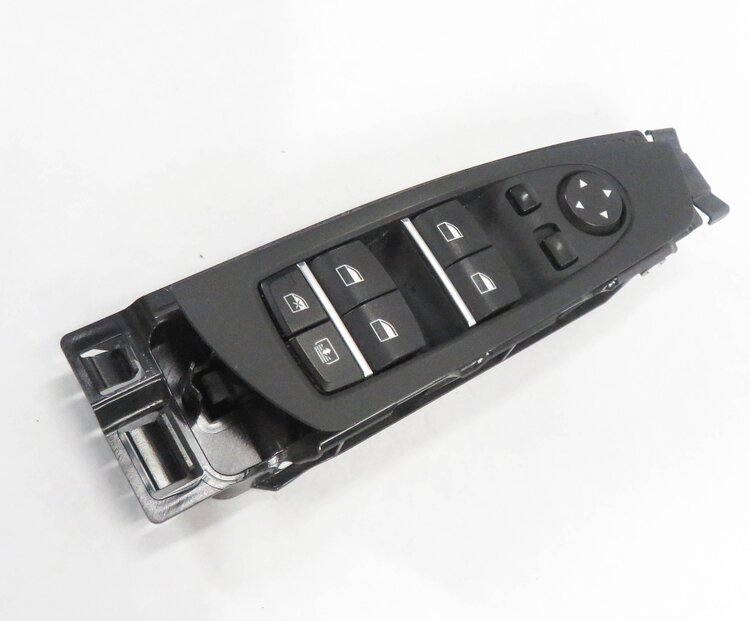 09-15 BMW 740i 750i 760i B7 (F01) DRIVER WINDOW SWITCH w/ SHADE & P-FOLD (BLACK)