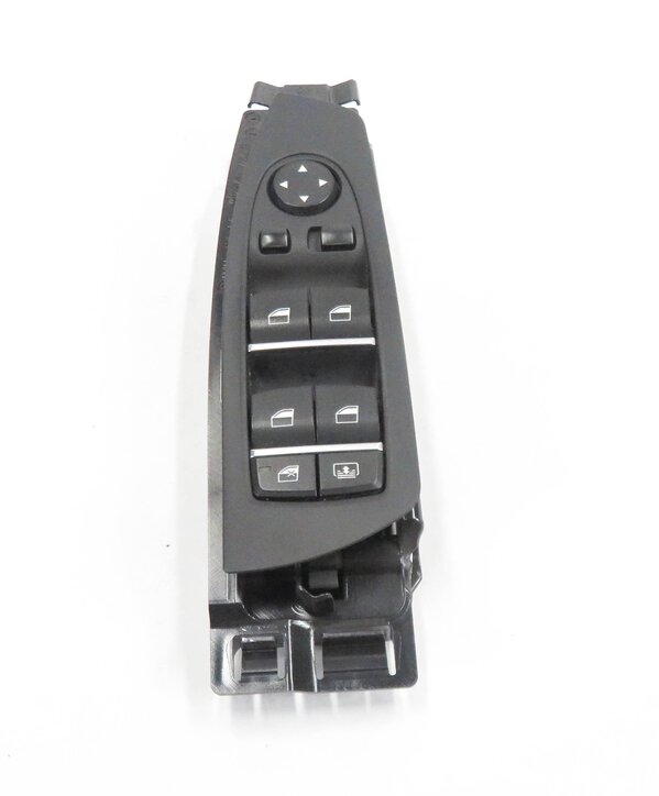 Thumbnail 2: 09-15 BMW 740i 750i 760i B7 (F01) DRIVER WINDOW SWITCH w/ SHADE & P-FOLD (BLACK)
