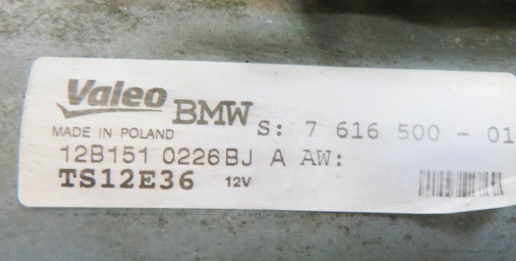 Thumbnail 6: 2012 BMW 740i (F01 F02) 3.0L N54 TWIN TURBO ENGINE STARTER MOTOR