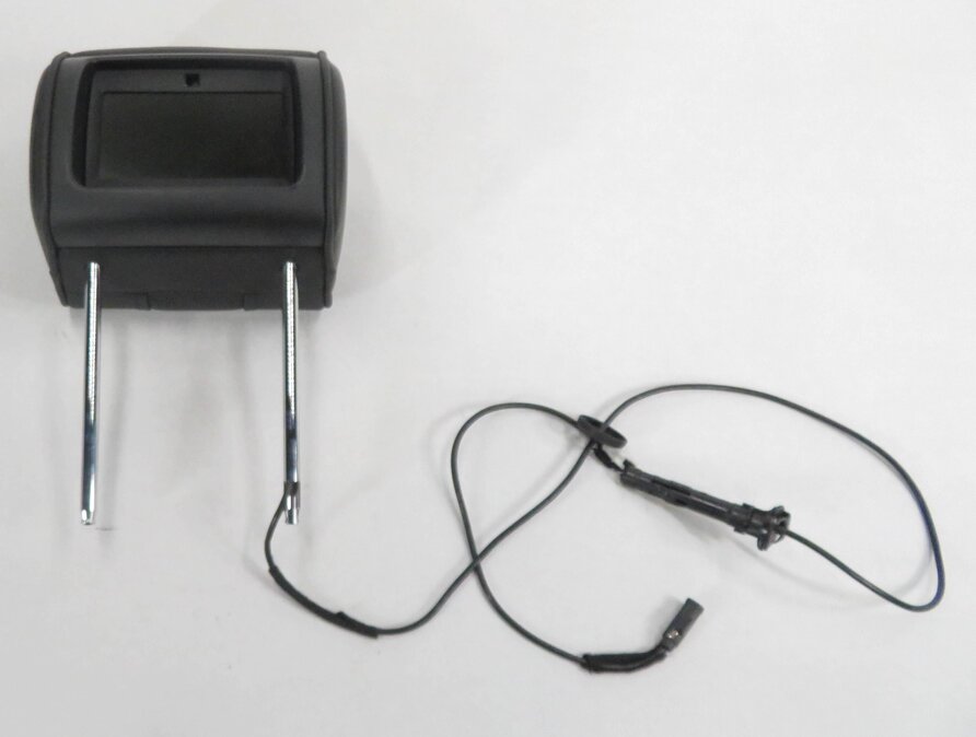 Thumbnail 4: 2011 RANGE ROVER (L322) LEFT FRONT DRIVER HEADREST w/ SCREEN (JET BLACK)