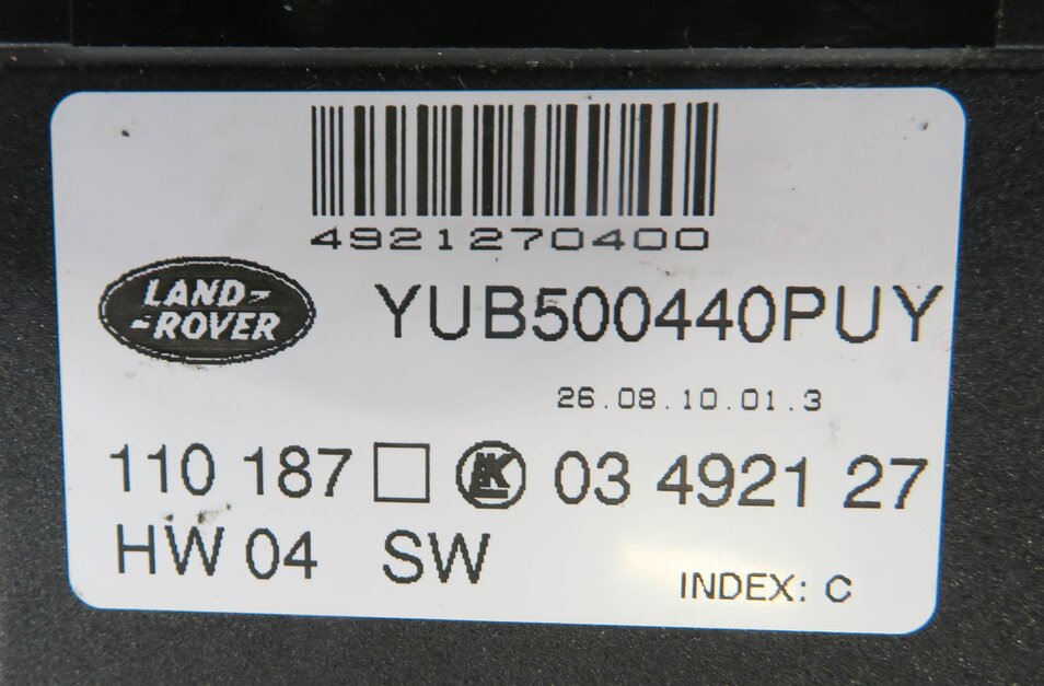 Thumbnail 8: 2011 RANGE ROVER (L322) RIGHT FRONT PASSENGER POWER SEAT ADJUSTMENT SWITCH