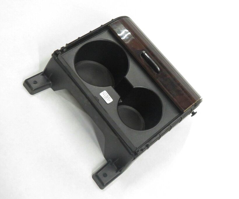 2011 MERCEDES BENZ E550 (W207) REAR CENTER CONSOLE CUP HOLDER (BURRED WALNUT)