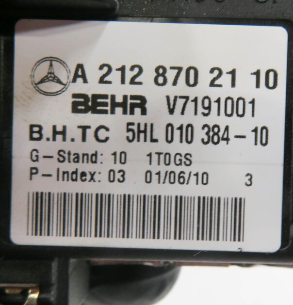 Thumbnail 6: 2011 MERCEDES BENZ E550 (W207) FRONT HEATER A/C BLOWER FAN MOTOR SPEED RESISTOR