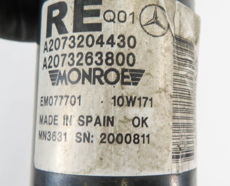 Thumbnail 5: 2011 MERCEDES E550 (C207) COUPE - RIGHT PASSENGER REAR SUSPENSION SHOCK STRUT