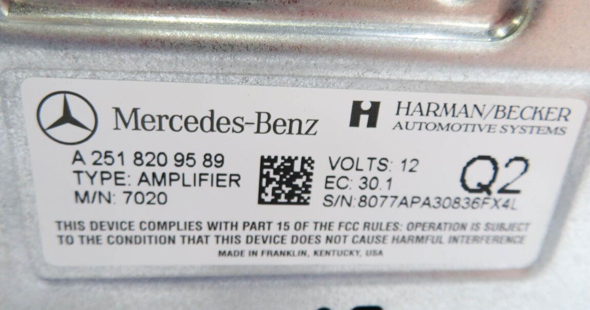Thumbnail 8: 2006 MERCEDES BENZ ML350 (W164) RADIO STEREO HARMAN BECKER AUDIO AMP AMPLIFIER