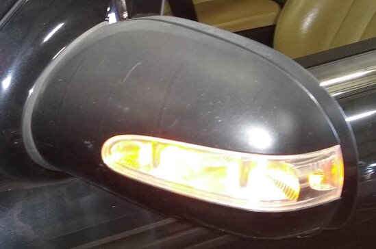 Thumbnail 2: 06-08 MERCEDES ML320 ML350 ML500 ML550 (W164) DRIVER HEATED DOOR MIRROR (BLACK)
