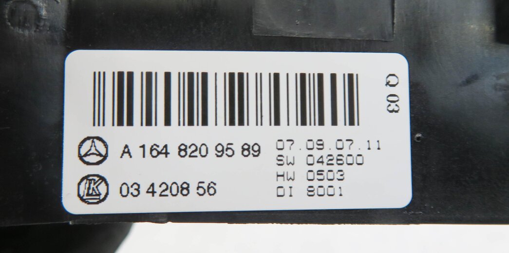 Thumbnail 5: 2008 MERCEDES ML350 (W164) REAR HEATER A/C CLIMATE TEMPERATURE CONTROL PANEL