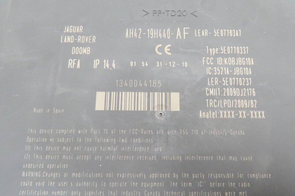 Thumbnail 17: 2011 LAND ROVER LR4 - 5.0L AJ133 ENGINE BODY FUSE BOX IMMOBILIZER MODULE KEY SET