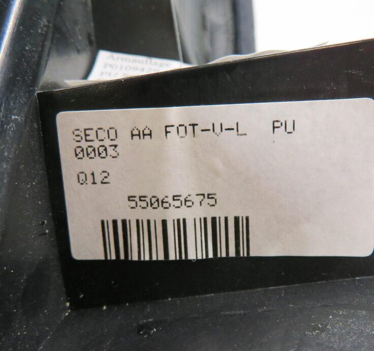 Thumbnail 8: 07-13 MERCEDES S350 S400 S550 S600 S63 (W221) LEFT REAR DOOR ARM REST (BLACK)